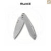 มีดพับ RUIKE P135-SF EDC Reverse Tanto ใบมีด Sandvik14C28N 3.62นิ้ว ด้าม420 Stainless Frame Lock