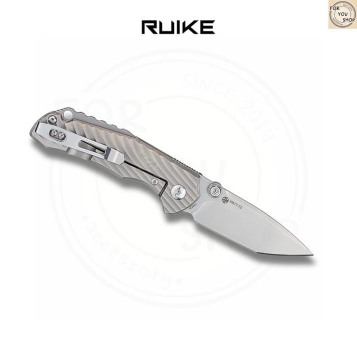 th-11134207-81ztk-mmr8hwv2yn7k58.jpg มีดพับ RUIKE M671-TZ EDC ใบมีด Tanto 154CM 3.35นิ้ว ด้าม TC4 Titanium ระบบ Frame Lock Folding Knife