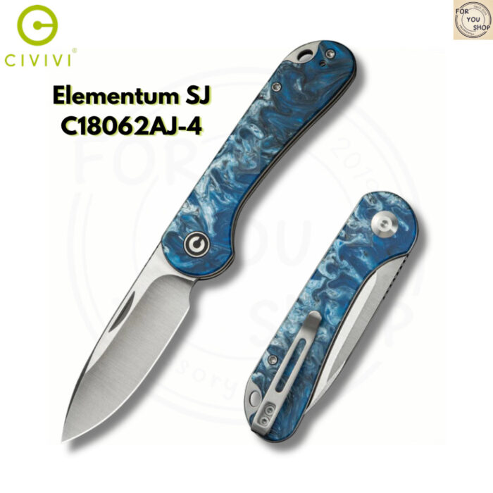 มีดพับ CIVIVI Elementum EDC ใบมีด D2 / 14C28N / Nitro-V 2.96นิ้ว Liner Lock Outdoor Flipper Knife