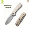 มีดพับ CIVIVI Elementum EDC ใบมีด D2 / 14C28N / Nitro-V 2.96นิ้ว Liner Lock Outdoor Flipper Knife