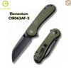 มีดพับ CIVIVI Elementum EDC ใบมีด D2 / 14C28N / Nitro-V 2.96นิ้ว Liner Lock Outdoor Flipper Knife