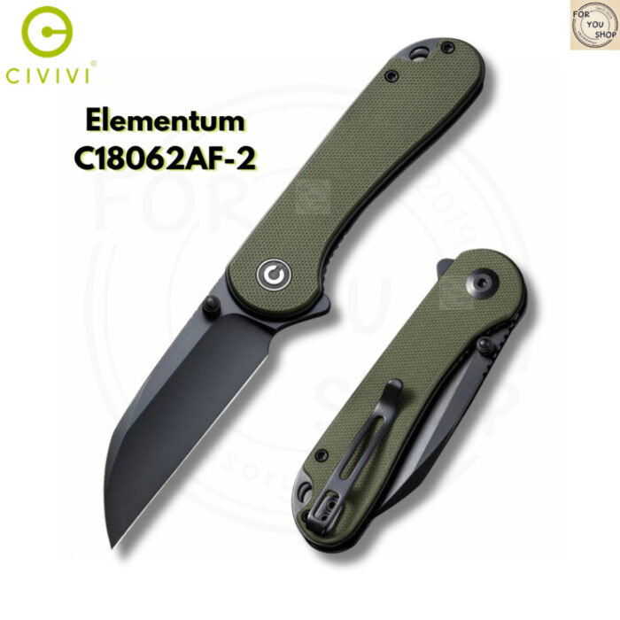 มีดพับ CIVIVI Elementum EDC ใบมีด D2 / 14C28N / Nitro-V 2.96นิ้ว Liner Lock Outdoor Flipper Knife