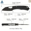 มีดพับ SRM Cub 261M ใบมีด 154CM / 140Cr Laminated ขนาด 2.83 นิ้ว ด้าม G10 ระบบ Crossbar Lock EDC