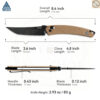 มีดพับ SRM 9211 ใบมีด 8Cr13MoV ขนาด 3.6 นิ้ว ทรง Clip Point ด้าม G10 ระบบ Crossbar Lock Tactical EDC