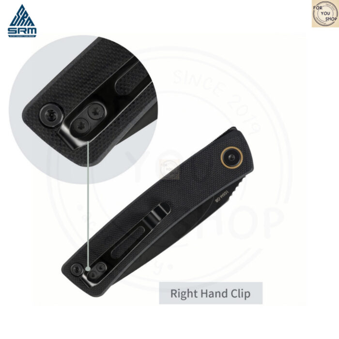 มีดพับ SRM Air 105M ใบมีด 14C28N ขนาด 2.95 นิ้ว ด้าม G10 ระบบ Liner Lock Tactical EDC Folding Knife