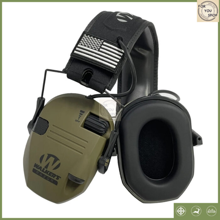 Electronic Earmuffs หูฟังครอบหูอิเล็กทรอนิกส์ ช่วยป้องกันเสียงดัง ปรับระดับได้ สำหรับยิงปืน/ล่าสัตว์