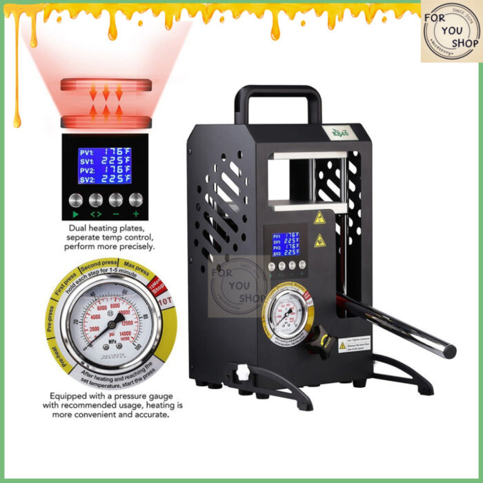 th-11134207-81ztl-mi3aq6jzgruub6.jpg Rosin Heat Press KP-10 LTQ เครื่องรีดโรซิ่น ไฮดรอลิก แรงกด 10ตัน พร้อมเกจวัดแรงดัน รีดแด๊บ รีดโรซิ่น