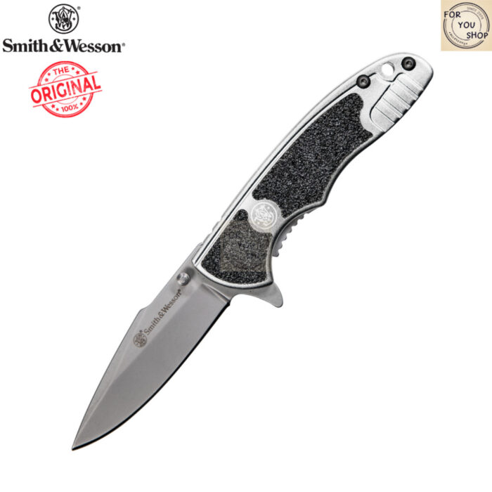 มีดพับ Smith&Wesson SW1100 Victory ใบมีด 2.75 นิ้ว ด้ามสแตนเลส ระบบ Frame Lock