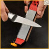หินลับมีด หินเพชร Diamond แบบพกพา Angle Guide 20องศา Knife Sharpener สำหรับมีดพับ มีดครัว มีดเดินป่า