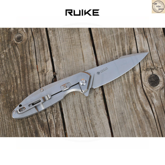 มีดพับ RUIKE P128-SF EDC ใบมีดSandvik 14C28N 3.66นิ้ว ด้าม420 Stainless Frame Lock Beta Plus Outdoor