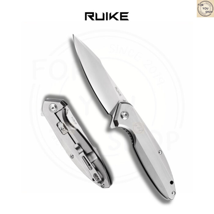 มีดพับ RUIKE P128-SF EDC ใบมีดSandvik 14C28N 3.66นิ้ว ด้าม420 Stainless Frame Lock Beta Plus Outdoor