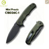 มีดพับ CIVIVI Mini Praxis EDC ใบมีด D2 2.98 นิ้ว ด้าม G10 Liner Lock Flipper Knife