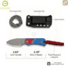 มีดพก CIVIVI Baby Banter Fixed EDC ใบมีด Nitro-V 2.39 นิ้ว ด้าม G10 Jump Edition รุ่น C23045A-1