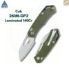 มีดพับ SRM Cub 261M ใบมีด 154CM / 140Cr Laminated ขนาด 2.83 นิ้ว ด้าม G10 ระบบ Crossbar Lock EDC
