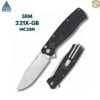 มีดพับ SRM 221X ใบมีด 14C28N ขนาด 3.6 นิ้ว ทรงBowie ด้าม G10 ระบบ Button Lock Tactical Folding Knife