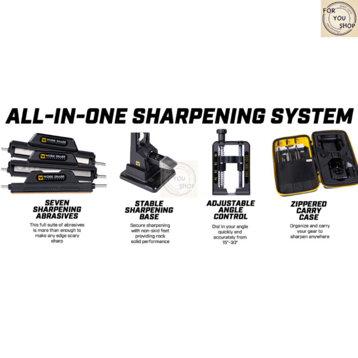 ชุดเครื่องลับมีด Work Sharp Precision Adjust Elite ปรับองศาได้ | ลับมีดครัว มีดล่าสัตว์ มีดฟันหยัก +Precision Adjust Eli