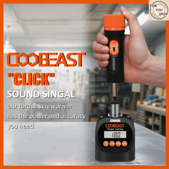 ประแจตั้งแรงบิด Coobeast พร้อมดอกไขควง 38ชิ้น+กล่อง ใช้ติดกล้อง ซ่อมปืน ซ่อมจักรยาน งานช่างละเอียด