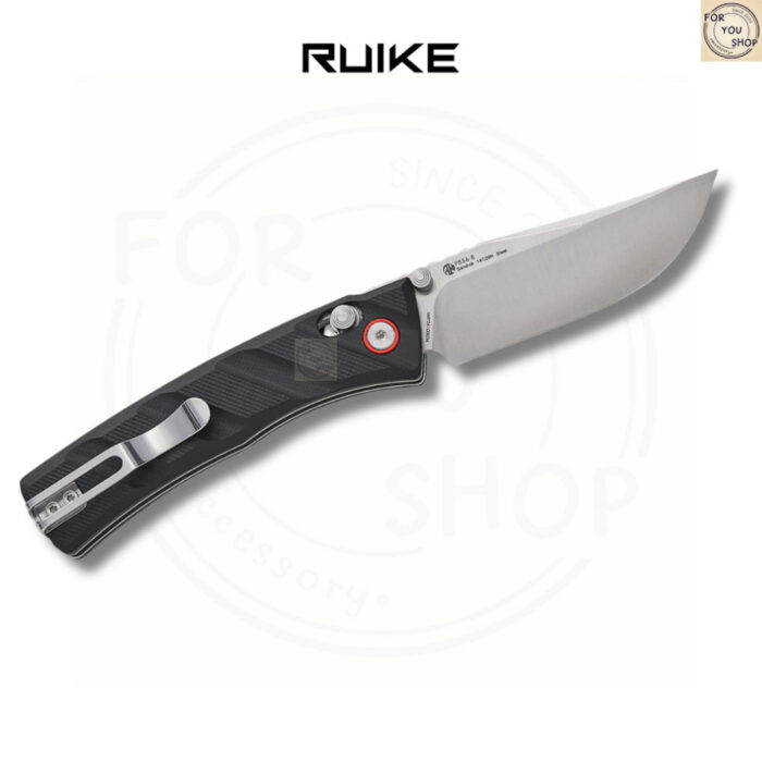 มีดพับ RUIKE P856 EDC ใบมีด Sandvik 14C28N 3.11นิ้ว ด้ามG10 ระบบ Crossbar Lock Outdoor Folding Knife