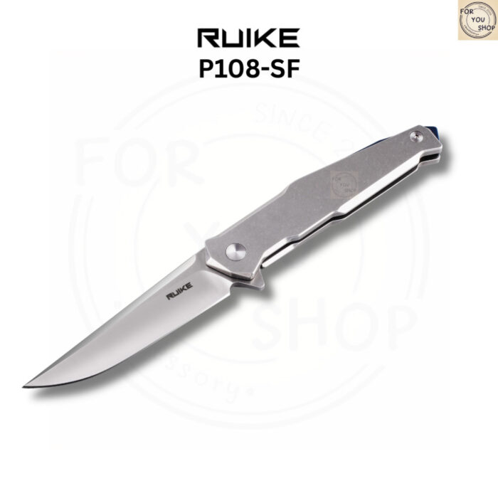 th-11134207-81ztm-mmr2vza4eadfff.jpg มีดพับ RUIKE P108 EDC ใบมีด 14C28N 3.46 นิ้ว ด้าม Stonewashed Steel ระบบ Frame Lock Outdoor Knife