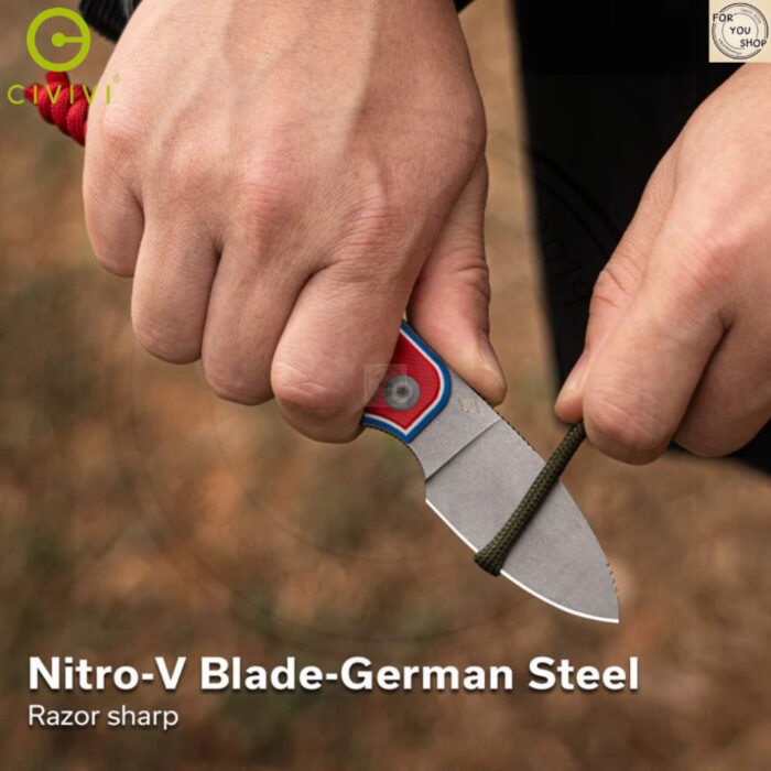 มีดพก CIVIVI Baby Banter Fixed EDC ใบมีด Nitro-V 2.39 นิ้ว ด้าม G10 Jump Edition รุ่น C23045A-1