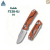 มีดพับ SRM Rubik 7228-GJ ใบมีด D2 ขนาด 2.72 นิ้ว ทรง Drop Point ด้าม G10 ระบบ Ambi-Lock EDC