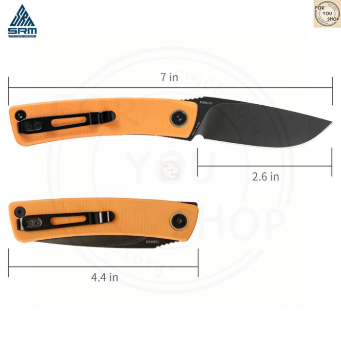 มีดพับ SRM Air 105M ใบมีด 14C28N ขนาด 2.95 นิ้ว ด้าม G10 ระบบ Liner Lock Tactical EDC Folding Knife