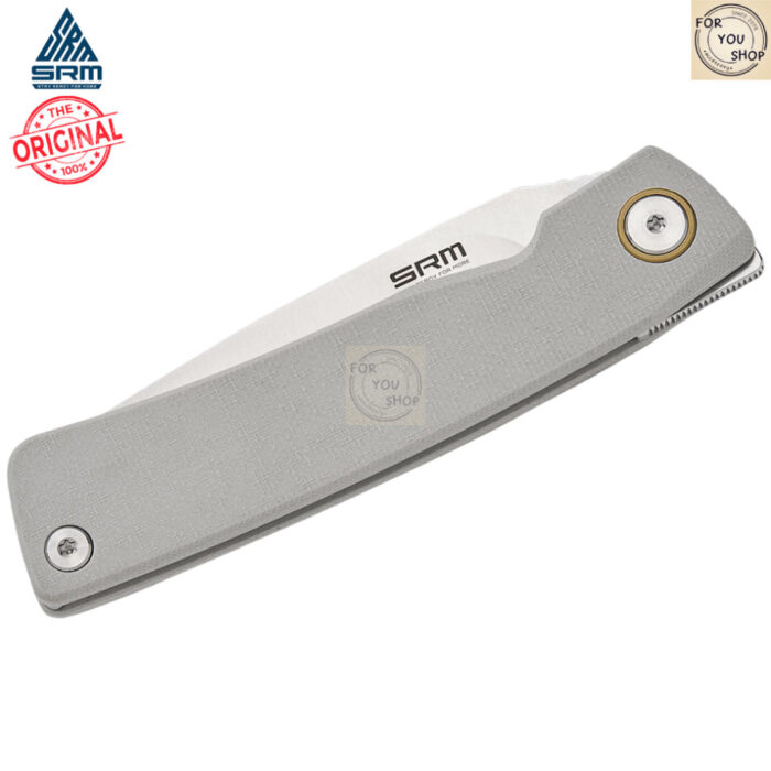 th-11134207-81ztn-ml4sbdfnhery14.jpg มีดพับ SRM 105M-GK Air Lightweight ใบมีด 2.95” 14C28N Satin ด้าม G10 Liner Lock สีเทา