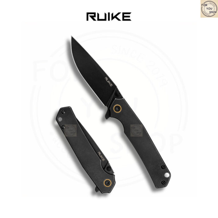 มีดพับ RUIKE P801 EDC ใบมีด 14C28N 3.39นิ้ว ด้าม Stainless / G10 ระบบ Frame Lock Outdoor Knife