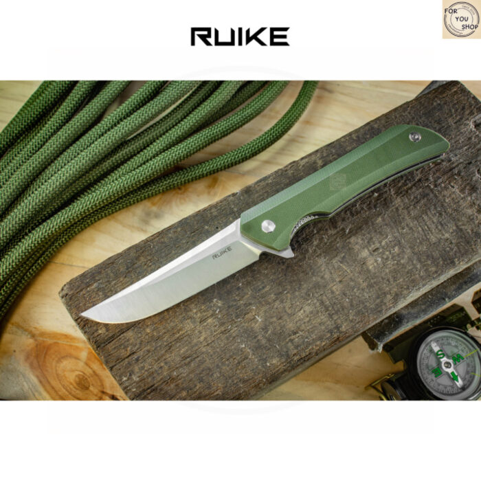 มีดพับ RUIKE P121 EDC ใบมีด Sandvik 14C28N 3.46นิ้ว ด้ามG10 ระบบ Liner Lock Outdoor Folding Knife