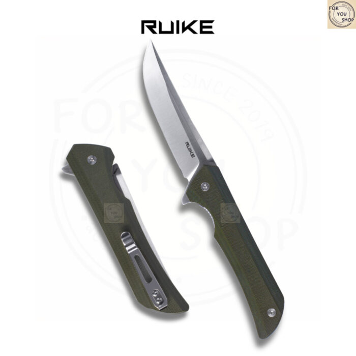 มีดพับ RUIKE P121 EDC ใบมีด Sandvik 14C28N 3.46นิ้ว ด้ามG10 ระบบ Liner Lock Outdoor Folding Knife