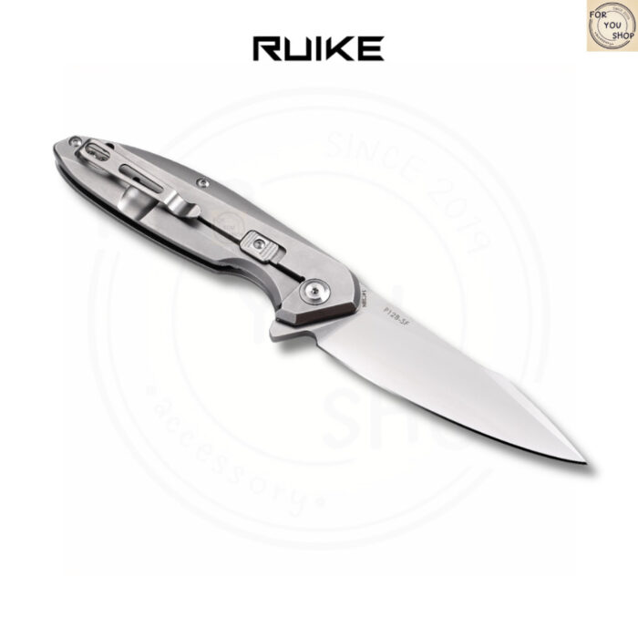 มีดพับ RUIKE P128-SF EDC ใบมีดSandvik 14C28N 3.66นิ้ว ด้าม420 Stainless Frame Lock Beta Plus Outdoor