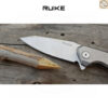 มีดพับ RUIKE P135-SF EDC Reverse Tanto ใบมีด Sandvik14C28N 3.62นิ้ว ด้าม420 Stainless Frame Lock
