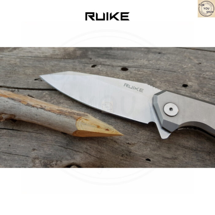 มีดพับ RUIKE P135-SF EDC Reverse Tanto ใบมีด Sandvik14C28N 3.62นิ้ว ด้าม420 Stainless Frame Lock