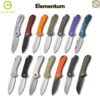 มีดพับ CIVIVI Elementum EDC ใบมีด D2 / 14C28N / Nitro-V 2.96นิ้ว Liner Lock Outdoor Flipper Knife