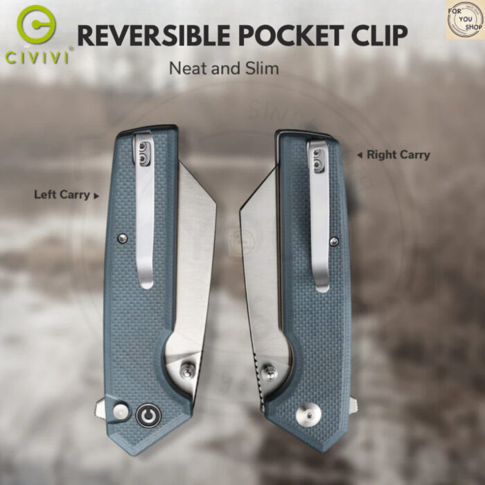 มีดพับ CIVIVI Amirite EDC ใบมีด Nitro-V 3.48 นิ้ว ด้าม G10 Flipper & Thumb Stud & Button Lock