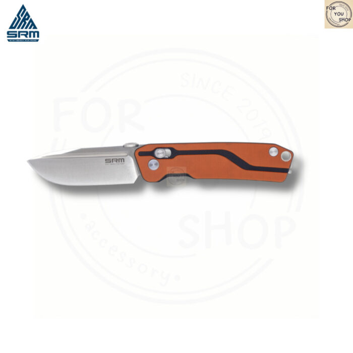 มีดพับ SRM Rubik 7228-GJ ใบมีด D2 ขนาด 2.72 นิ้ว ทรง Drop Point ด้าม G10 ระบบ Ambi-Lock EDC