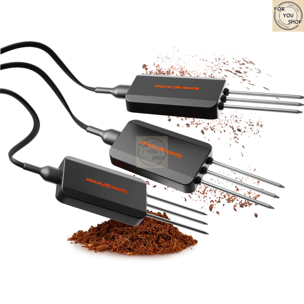 th-11134207-81zto-mjnuz9a8lgqu6b.jpg Spider Farmer GGS เซนเซอร์ดิน Soil Sensor Pro 3-in-1 (3 ชิ้น) วัด EC อุณหภูมิ ความชื้น คุมระบบน้ำหยด