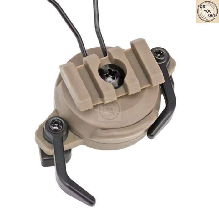 th-11134207-81zto-mlg4ubwxevicd7.jpg ขายึดหูฟัง Tactical สำหรับรางหมวกกันน็อค 19-21มม. ปรับได้ 360° ที่ครอบหูป้องกันเสียง ขาติดหูฟัง
