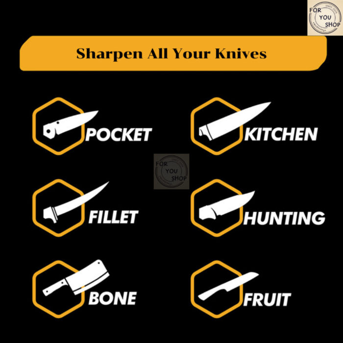 Rieci เครื่องลับมีดปรับองศา Precision Knife Sharpener หินลับมีดระบบปรับมุม ลับมีดคม สำหรับเชฟงานครัว RC-001