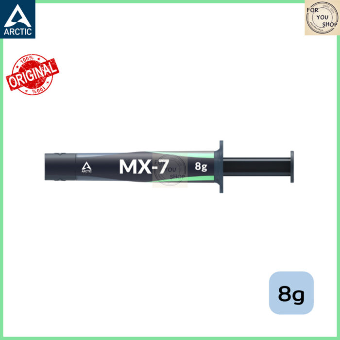 ARCTIC MX-7 8g ซิลิโคนระบายความร้อน THERMAL GREASE สำหรับ CPU / GPU ประสิทธิภาพสูง ควบคุมอุณหภูมิ