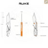 มีดพับ RUIKE P138 EDC ใบมีด Sandvik 14C28N Tanto 3.54นิ้ว ด้ามG10 Liner Lock Folding Knife Outdoor