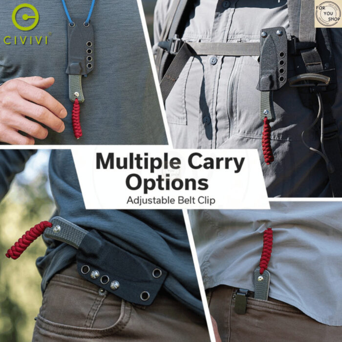 th-11134207-81zto-mmymrfrhy61195.jpg มีดพก CIVIVI Baby Banter Fixed EDC ใบมีด Nitro-V 2.39 นิ้ว ด้าม G10 / Micarta พร้อมปลอก Kydex