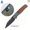 มีดพับ SRM 259L Medal ใบมีด 14C28N 3.18 นิ้ว ด้าม Aluminum + ไม้ Rosewood / Ebony ระบบ Ambi-Lock EDC
