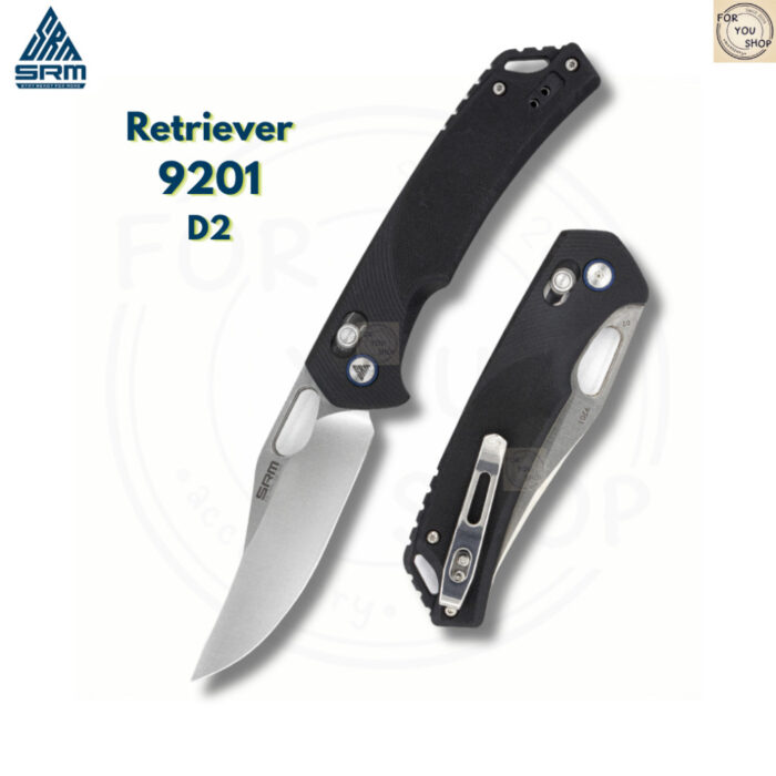 มีดพับ SRM Retriever 9201 ใบมีด D2 / 8Cr13MOV 3.54 นิ้ว Clip Point ด้าม G10 / FRN ระบบ Crossbar Lock