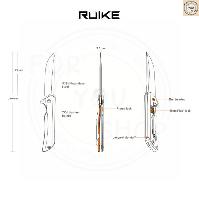 th-11134207-81zto-mnmrj7z7uvwi6b.jpg มีดพับ RUIKE M121-TZ ใบมีด S35VN 3.62นิ้ว ด้าม TC4 titanium Frame Lock + Beta Plus ระบบลูกปืน EDC