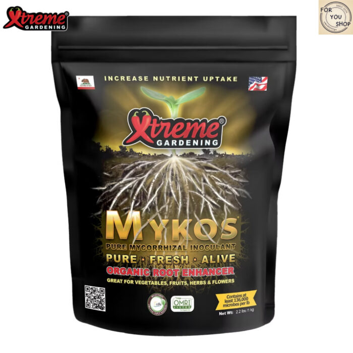 MYKOS Xtreme Gardening 1 Kg ไมคอร์ไรซ่า แบคทีเรียเร่งราก เชื้อราดี เพิ่มผลผลิต Packaging ของแท้ 100%