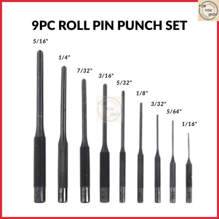 ชุดตอกสลัก พร้อมแท่นถอดประกอบแม่เหล็ก 13ชิ้น/pcs Punch & Chisel Repair Kit + Magnetic block base