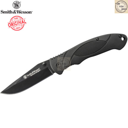 มีดพับ Smith&Wesson Extreme Ops SWA25 ใบมีด 3.3 นิ้ว Drop Point ด้ามอะลูมิเนียม Liner Lock สีดำ