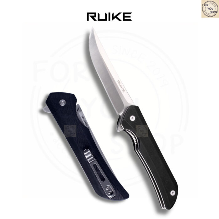 มีดพับ RUIKE P121 EDC ใบมีด Sandvik 14C28N 3.46นิ้ว ด้ามG10 ระบบ Liner Lock Outdoor Folding Knife