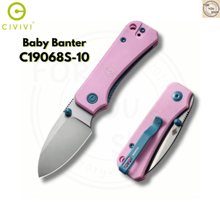มีดพับ CIVIVI Baby Banter EDC ใบมีด Nitro-V 2.3 นิ้ว ด้าม G10 / Micarta Nested Liner Lock Thumb Stud